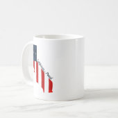 Mug California Proud USA Bold Watercolor Drapeau améri (Devant gauche)