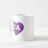 Mug California Purple Heart - J'aime CA (Devant gauche)