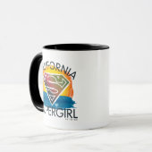 Mug California Supergirl Sunset Graphic (Devant gauche)