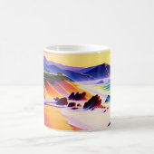 Mug Californie Coastline Sunset Watercolor (Centre)