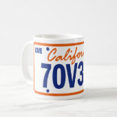 MUG CALIFORNIE MEDAL LOVE REGISTRATION (Devant gauche)