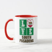 Mug Californie République Drapeau Amour Sud Pasadena (Gauche)