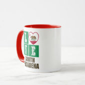 Mug Californie République Drapeau Amour Sud Pasadena (Devant gauche)