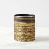 Mug Californie Sunset Waves Ocean Seascape (Centre)