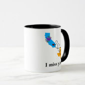Mug californie-texas, États-Unis de longue distance (Devant droit)