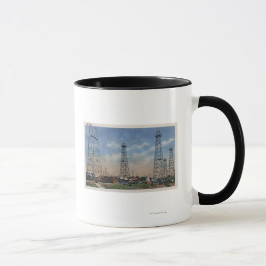 Mug CalifornieVue des puits de pétrole (Droite)