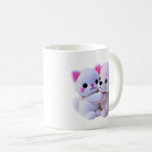 Mug Câlin de chiots et chatons mignons (Devant droit)