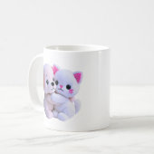 Mug Câlin de chiots et chatons mignons (Devant gauche)