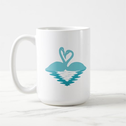 Mug Câlin de flamant rose (Gauche)