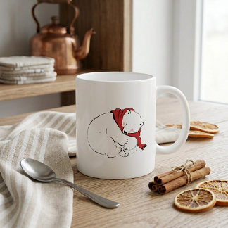 Mug Câlin d'Ours Polaire pour un Hiver Arctique Chaleu