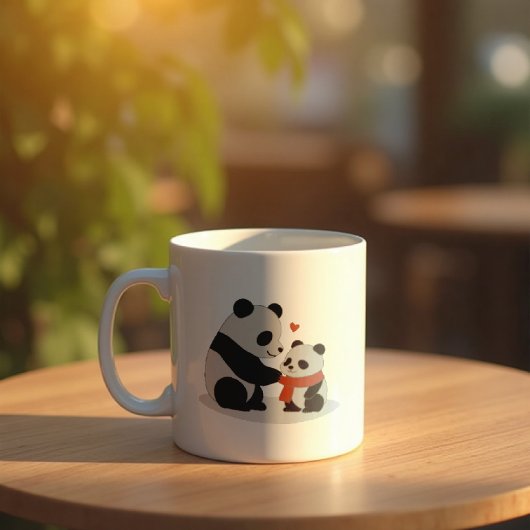 Mug Câlins Chaleureux, Amour de Panda