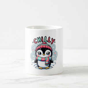 Mug Câlins écharpe enneigée de Manchot Frileux