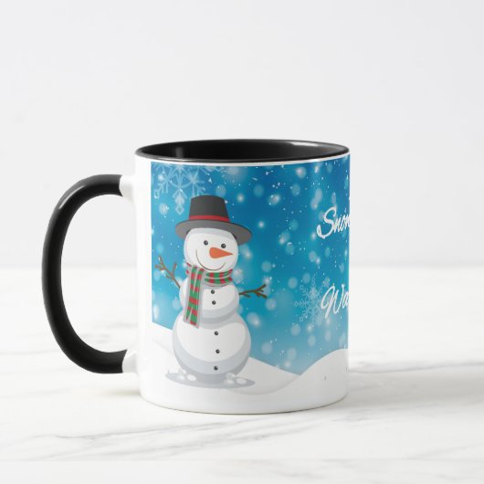 Mug Câlins enneigés et boissons chaudes (Gauche)
