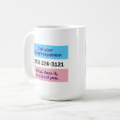 Mug Call Congress MAGA fait Trans Ally (Devant gauche)