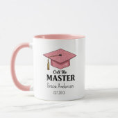 Mug Call me Master - Customizable Cup - Graduation (Gauche)