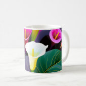 Mug Calla Lily Fleurs modernes (Devant droit)