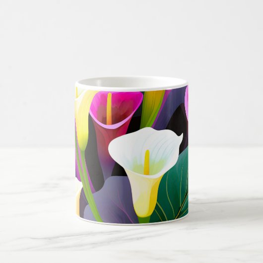 Mug Calla Lily Fleurs modernes (Centre)
