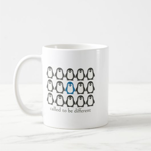 Mug Called To Be Different Christian Penguin Faith Ins (Gauche)