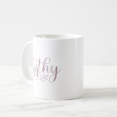 Mug Calligraphie Boho digne (Devant gauche)