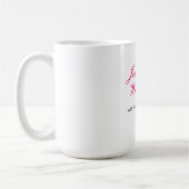Mug Calligraphie chic minimaliste nom personnalisé adr (Gauche)