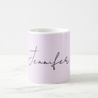 Calligraphie de couleur pastel Élégant Simple Nom