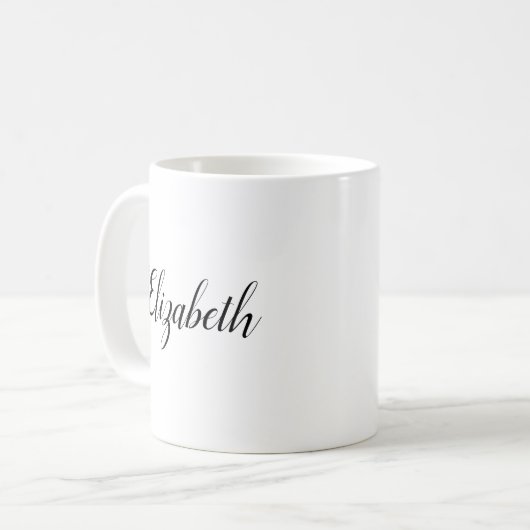 Mug Calligraphie de nom Modèle (Devant gauche)