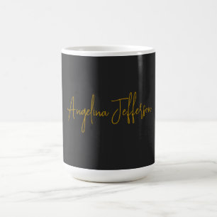 Mug Calligraphie de nom Professionnel Élégant Couleur