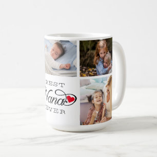 Mug Calligraphie Du Collage De Photos Best Nana Ever