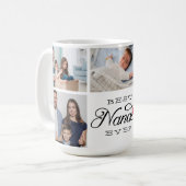 Mug Calligraphie Du Collage De Photos Best Nana Ever (Devant gauche)
