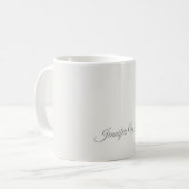 Mug Calligraphie Élégant Pastel Gras Rétro (Devant gauche)