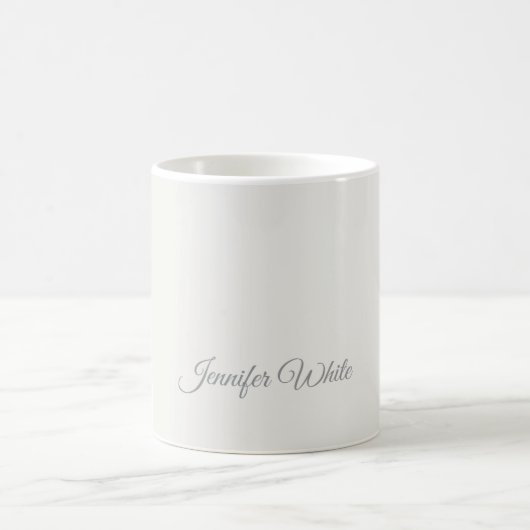 Mug Calligraphie Élégant Pastel Gras Rétro (Centre)