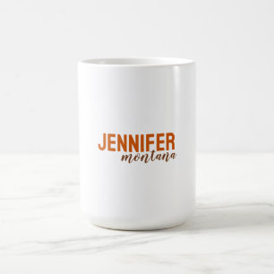 Mug Calligraphie Elegant Plain Ajouter son propre nom