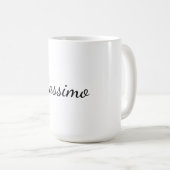 Mug Calligraphie Élégant Simple Nom Plain (Devant droit)