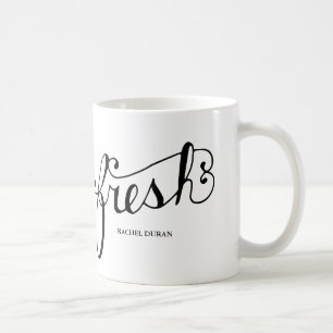 Mug calligraphie fraîche