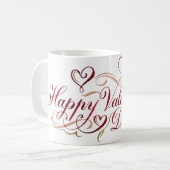 Mug Calligraphie Joyeuse Saint-Valentin (Devant gauche)