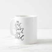 Mug Calligraphie manuscrite La meilleure maman du mond (Devant gauche)