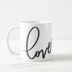 Mug Calligraphie manuscrite Script amour