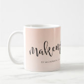 Mug Calligraphie manuscrite simple rose vif (Gauche)