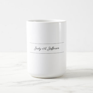 Mug Calligraphie minimaliste classique de la parisienn