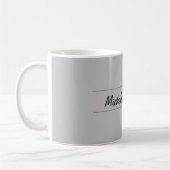 Mug Calligraphie minimaliste épurée professionnelle (Gauche)