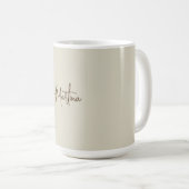 Mug Calligraphie minimaliste moderne (Devant droit)