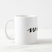 Mug Calligraphie moderne Black Wifey Script (Gauche)