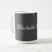 Mug Calligraphie moderne minimaliste professionnelle g (Devant gauche)