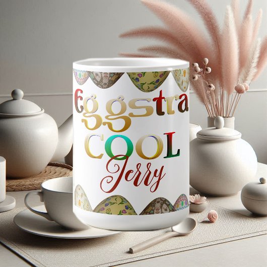 Mug Calligraphie moderne Oeuf-stra Cool Pâques extra m