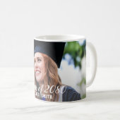 Mug Calligraphie moderne Photo personnalisée Graduatio (Devant droit)
