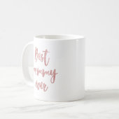 Mug Calligraphie Parties scintillant rose Meilleure ma (Devant gauche)