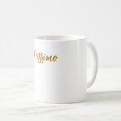 Mug Calligraphie Professionnel Élégant Couleur Or (Devant droit)