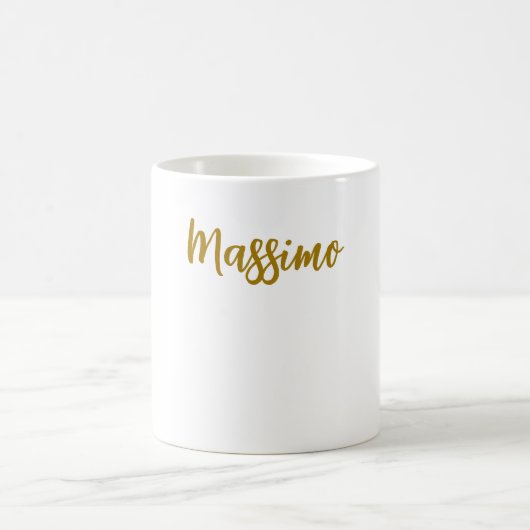 Mug Calligraphie Professionnel Élégant Couleur Or (Centre)