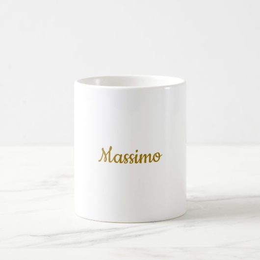 Mug Calligraphie Professionnel Élégant Couleur Or (Centre)