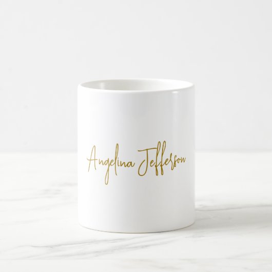 Mug Calligraphie professionnelle Elegant or couleur (Centre)
